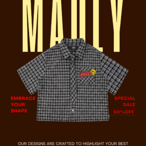 เสื้อเชิ้ตทรงครอปผู้ชาย Boxy Crop Shirt | MADLY